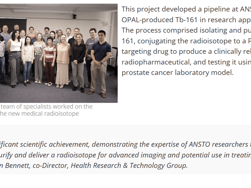 新診療同位素 Terbium‑161（Tb-161）亮相